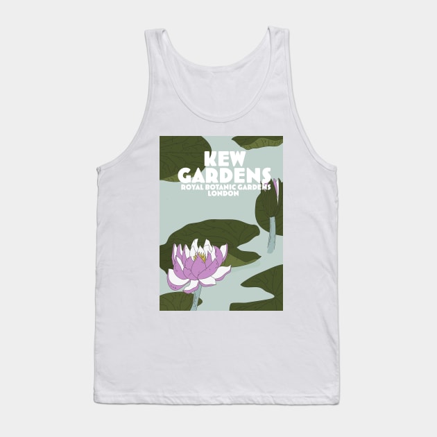 Kew Gardens, London travel poster Tank Top by nickemporium1